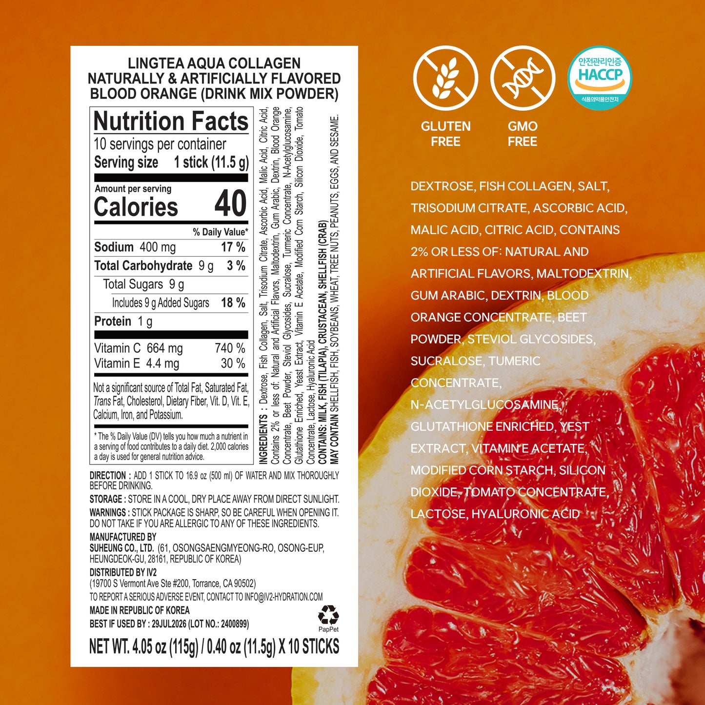 Aqua Collagen Blood Orange